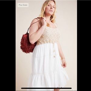 Anthropologie Beckett Crochet Eyelet Dress